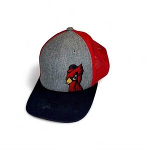 Red and Gray Cardinal Embroidered Cap